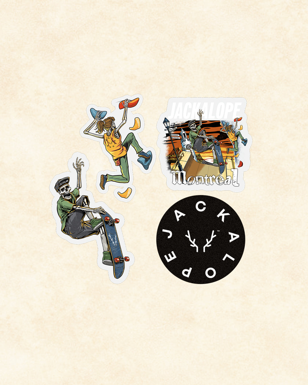 JACKALOPE Montréal 2025 Pack de Stickers - Édition Limitée